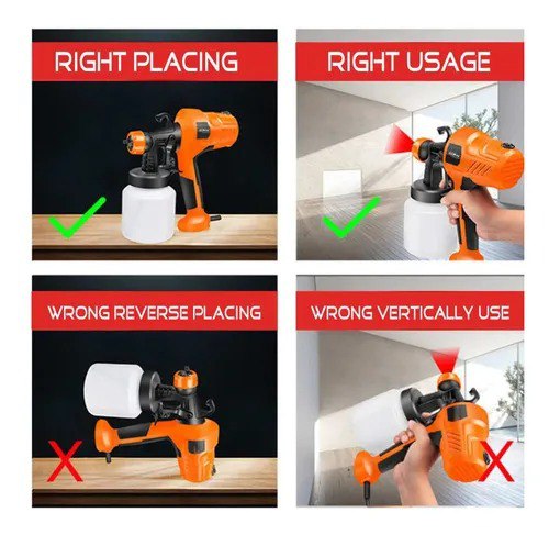 TurboPaint 400W – Pistola Eléctrica de Pintura Profesional